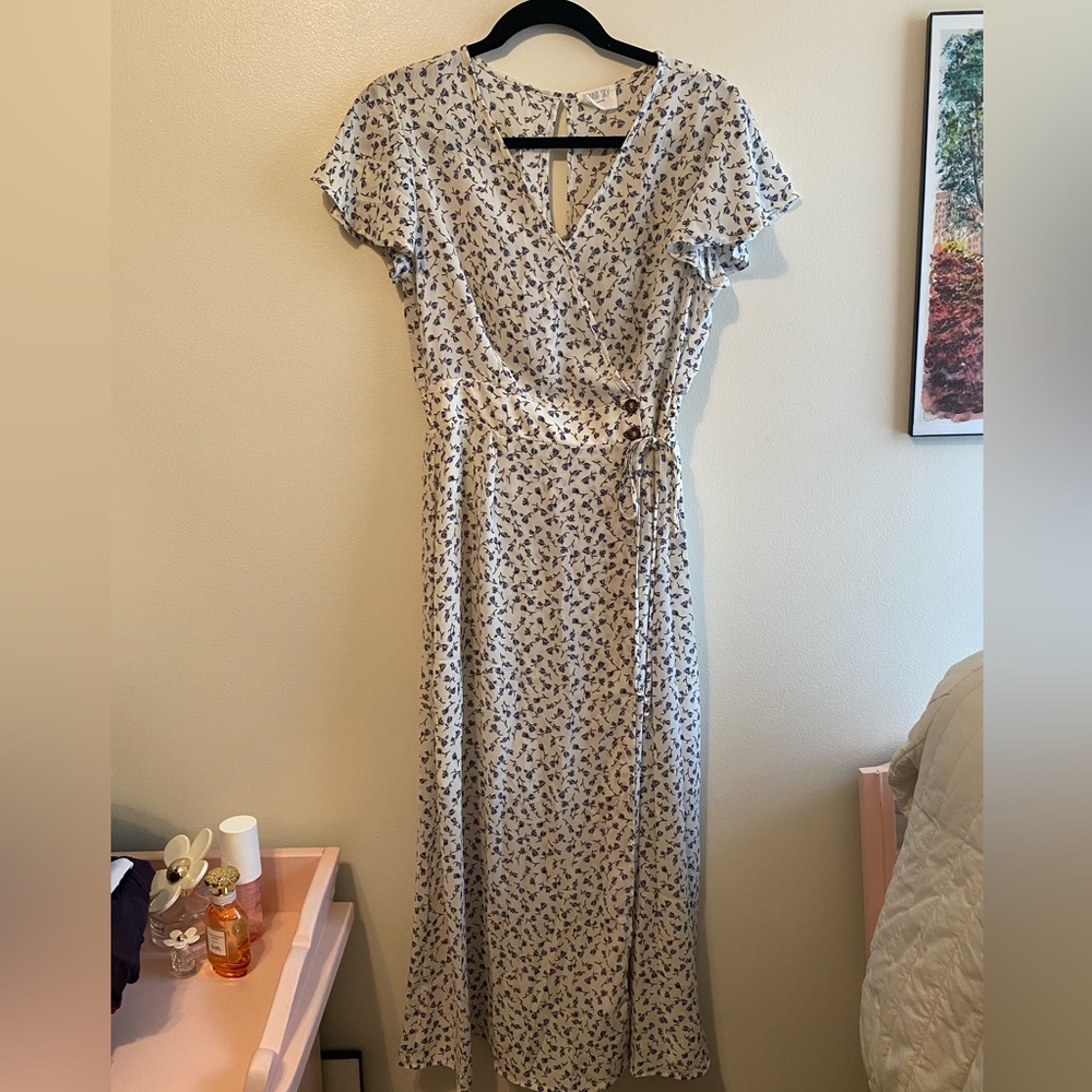 Long floral maxi dress